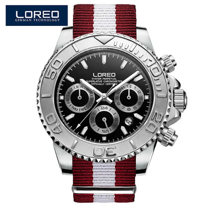 LOREO Professional Diving Watches for Man 200m Waterproof Automatic Watch Sapphire Screw Crown Date Luminous Relogio Masculino