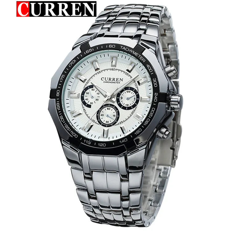 2018 New CURREN Watches Men Top Luxury Brand Hot Design Military Sports Wrist watches Men Digital Quartz Men Full Steel Watch