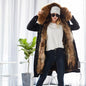 Maomaokong Winter Woman Natural Fur Overcoat Plus Size Black Parkas Raccoon Real Fur Lining Extra Larg Warm Jacket Coats Long
