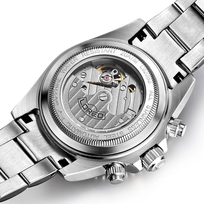 LOREO Professional Diving Watches for Man 200m Waterproof Automatic Watch Sapphire Screw Crown Date Luminous Relogio Masculino