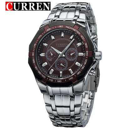 2018 New CURREN Watches Men Top Luxury Brand Hot Design Military Sports Wrist watches Men Digital Quartz Men Full Steel Watch