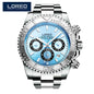 LOREO Professional Diving Watches for Man 200m Waterproof Automatic Watch Sapphire Screw Crown Date Luminous Relogio Masculino