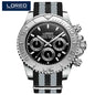 LOREO Professional Diving Watches for Man 200m Waterproof Automatic Watch Sapphire Screw Crown Date Luminous Relogio Masculino