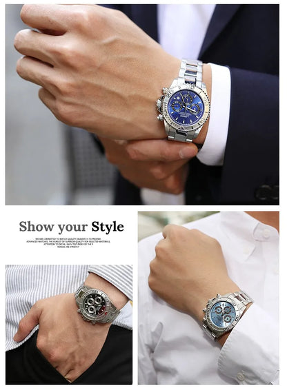 LOREO Professional Diving Watches for Man 200m Waterproof Automatic Watch Sapphire Screw Crown Date Luminous Relogio Masculino