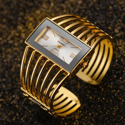 Luxury Fashion Rose Gold Watches Women Stainless Steel Bracelet Bangle Rectangle Quartz Watch Clock zegarek damski relogio