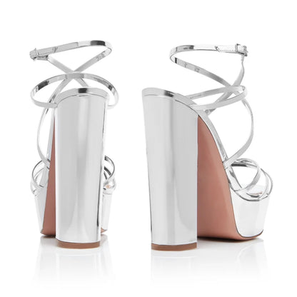 Women Silver Patent