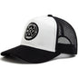 Summer Round Label Suede Baseball Cap Men's