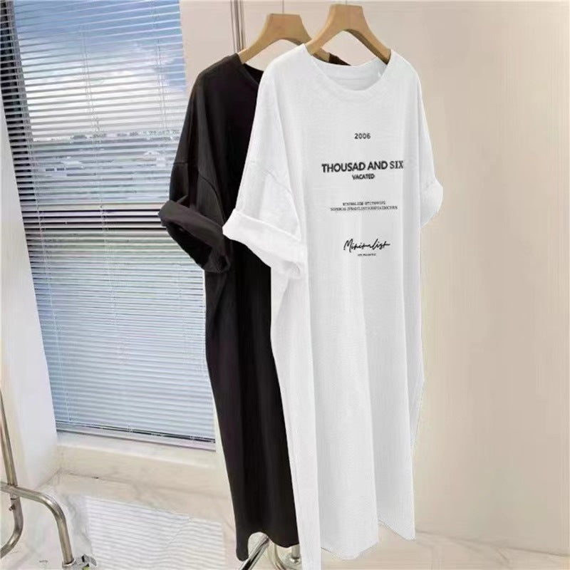 Korean Short-Sleeved Dress Women's