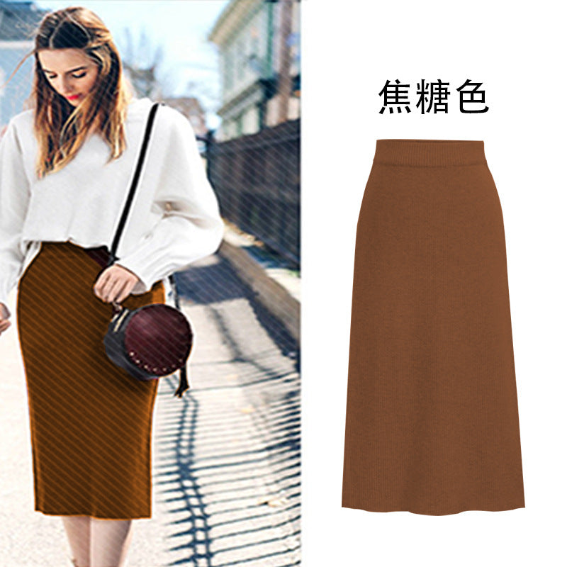 Skirt women's slimming mid-length plus size