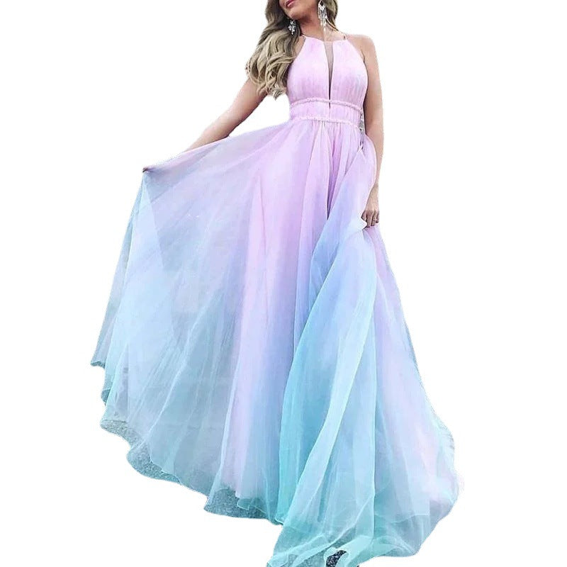 eBaywish AliExpress Europe and the United States cross-border explosions mesh dress dress