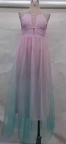eBaywish AliExpress Europe and the United States cross-border explosions mesh dress dress