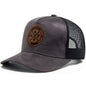 Summer Round Label Suede Baseball Cap Men's