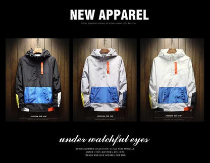 K-Style 2025 New Spring Men's Hooded Jacket Men's