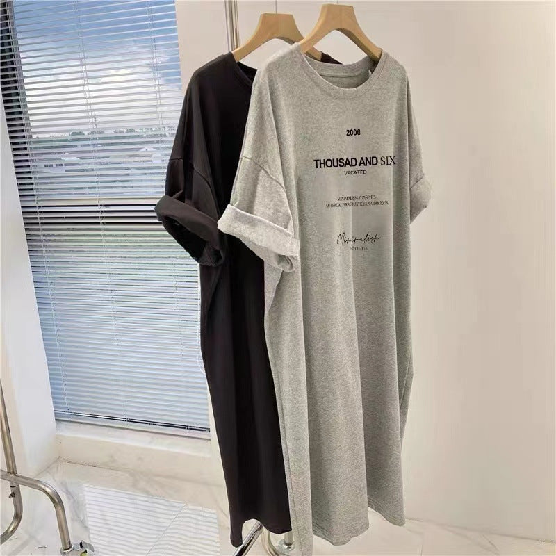 Korean Short-Sleeved Dress Women's