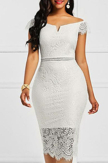 Factory Ready-Made Cross-Border European and American Evening Dress Short-Sleeved