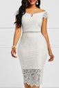 Factory Ready-Made Cross-Border European and American Evening Dress Short-Sleeved