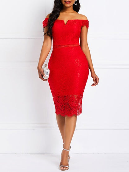 Factory Ready-Made Cross-Border European and American Evening Dress Short-Sleeved