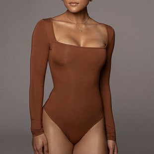 Summer New Foreign Trade European and American Women's Slim-fit Vest Top Sexy Hanging Neck Sleeveless High Split Jongsuit