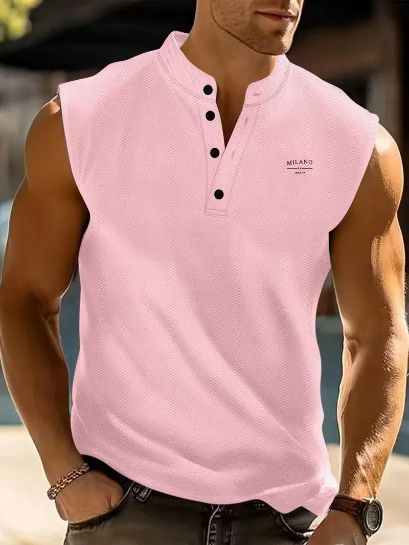 Summer Men's Casual Sleeveless T-Shirt Milano