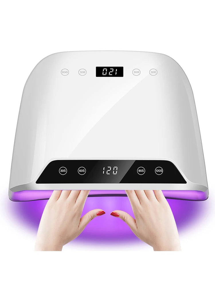 72LEDS Nail Drying Lamp For Nails Gel Polish With 4 Timer Setting HD Display Screen Auto Sensor Professional Nail Drying Machine