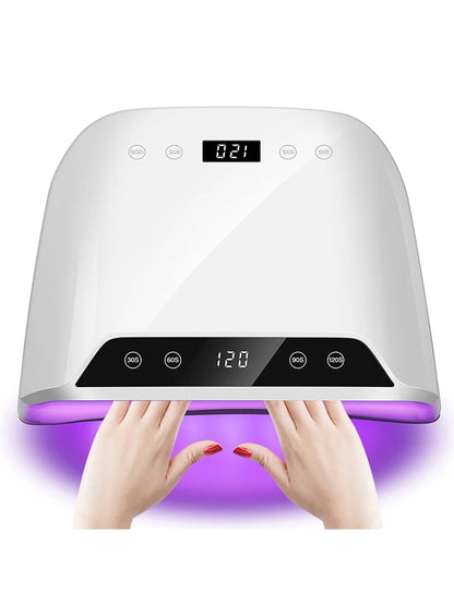 72LEDS Nail Drying Lamp For Nails Gel Polish With 4 Timer Setting HD Display Screen Auto Sensor Professional Nail Drying Machine