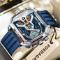 POEDAGAR Luxury Men Wristwatch Date Week Luminous LED Quartz Man Clock Silicone Strap Electronic Dual Time Fashion Men's Watches