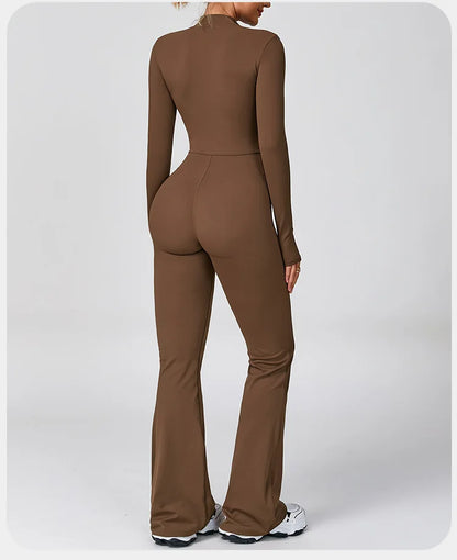 Women's Yoga Onesie Jumpsuit – Long Sleeve Cloud-Feel Sport Tights