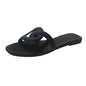 Designer mulher chinelos planos sandálias de cor doce casual chinelos de fundo verão sandálias femininas novos sapatos para mulher