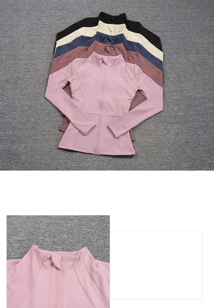 Women's Sport Zip Jacket – Quick-Dry Breathable Running & Yoga Top