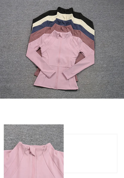 Women's Sport Zip Jacket – Quick-Dry Breathable Running & Yoga Top