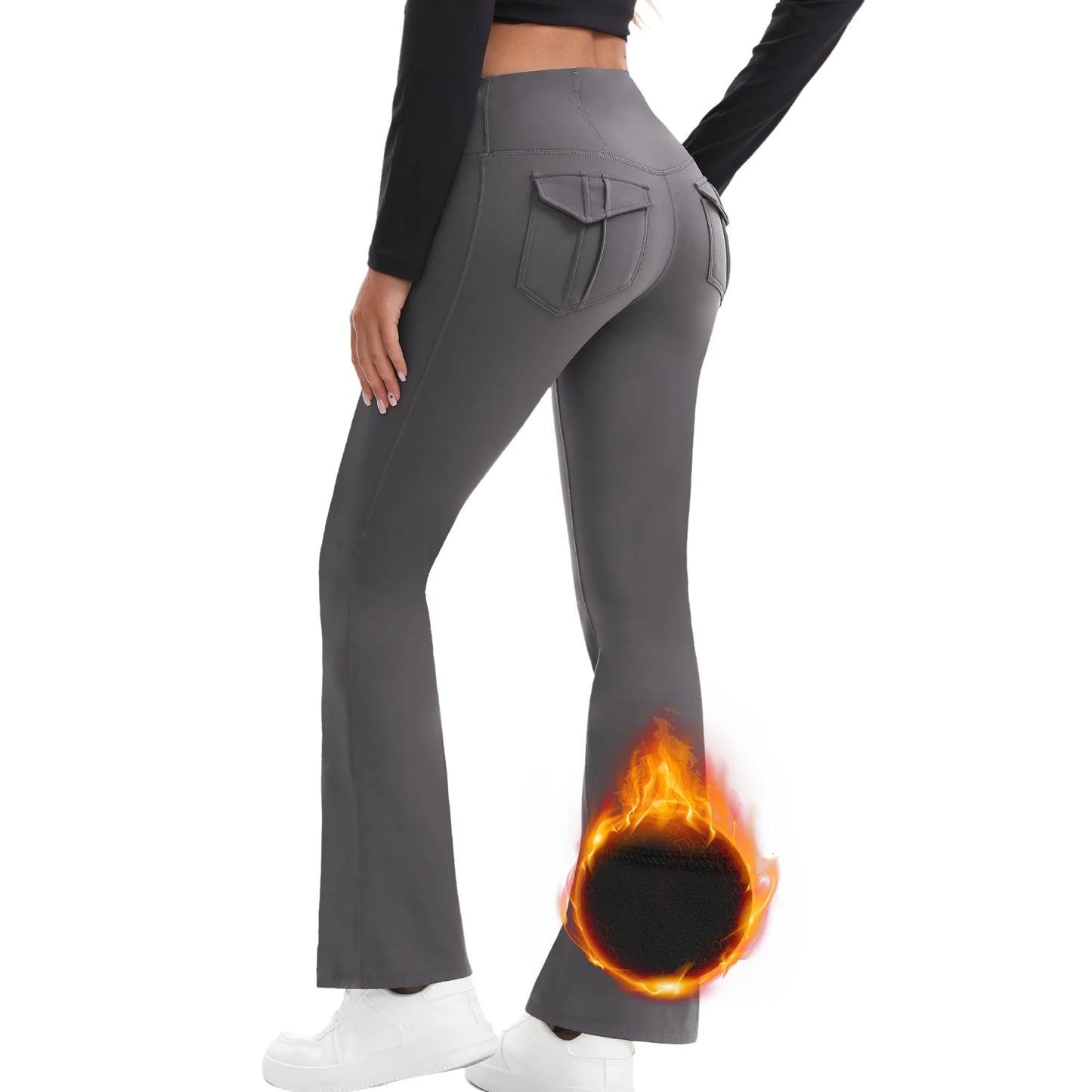Women's High Waist Flare Yoga Pants – Tummy Control Bootcut Leggings