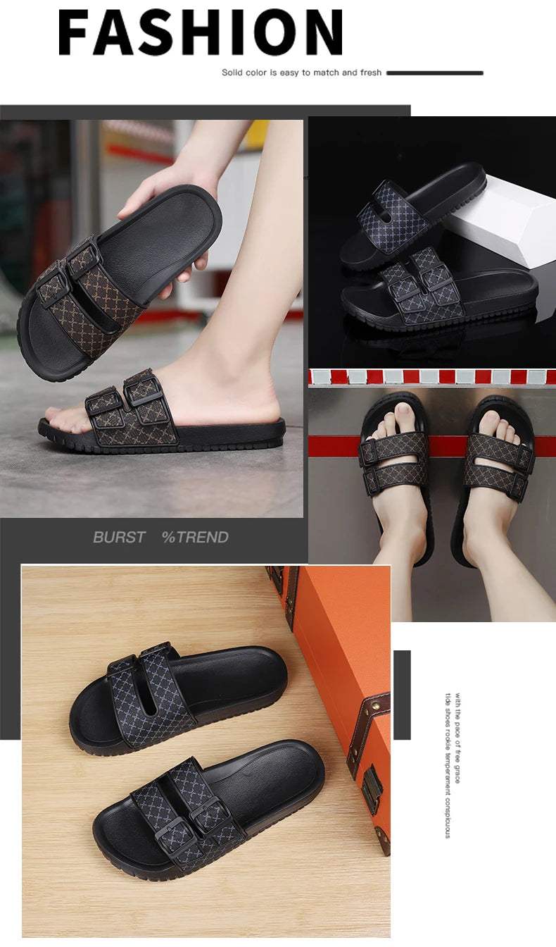 Moda casual flip-flops masculino verão eva sandálias esportivas de sola macia 2024 nova tendência confortável antiderrapante chinelos de praia