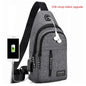 Travel Men's Handbags Multifunctional USB Chest Bag Designer Messenger Crossbody Bags Water-Proof Shoulder Bag Sports Back Pack