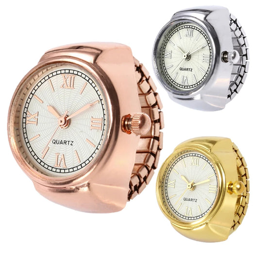 RetroGem New Fashion Personality Ring Watches Adjustable  Women's Party Banquet Jewelry Finger Accessories Rings Gifts for Women