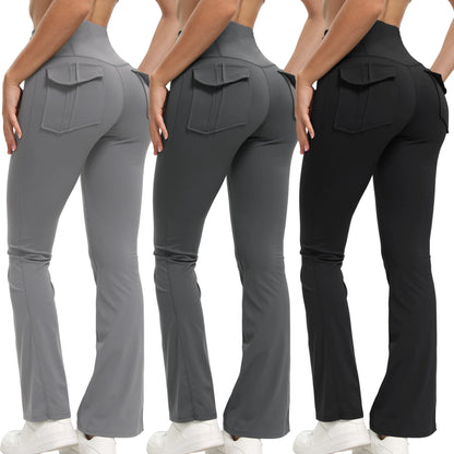 Women's High Waist Flare Yoga Pants – Tummy Control Bootcut Leggings
