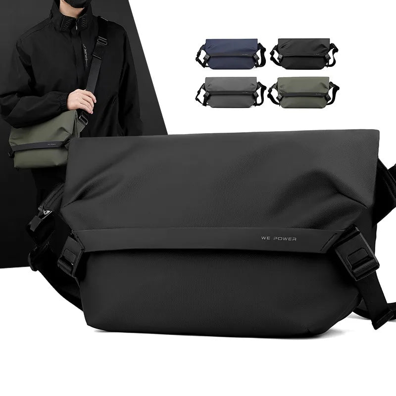 New Versatile Work Suit Shoulder Bag Men's Casual Single Crossbody Backpack Trendy Small Square Chest Bags Мужская сумка Bolsas