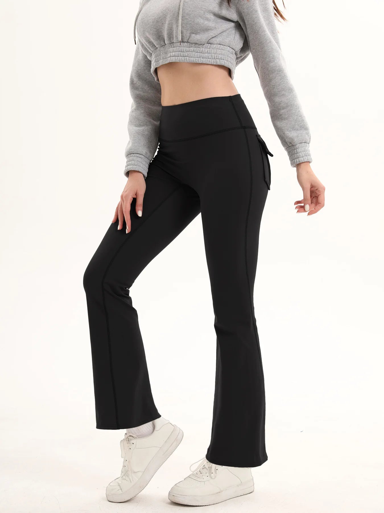 Women's High Waist Flare Yoga Pants – Tummy Control Bootcut Leggings