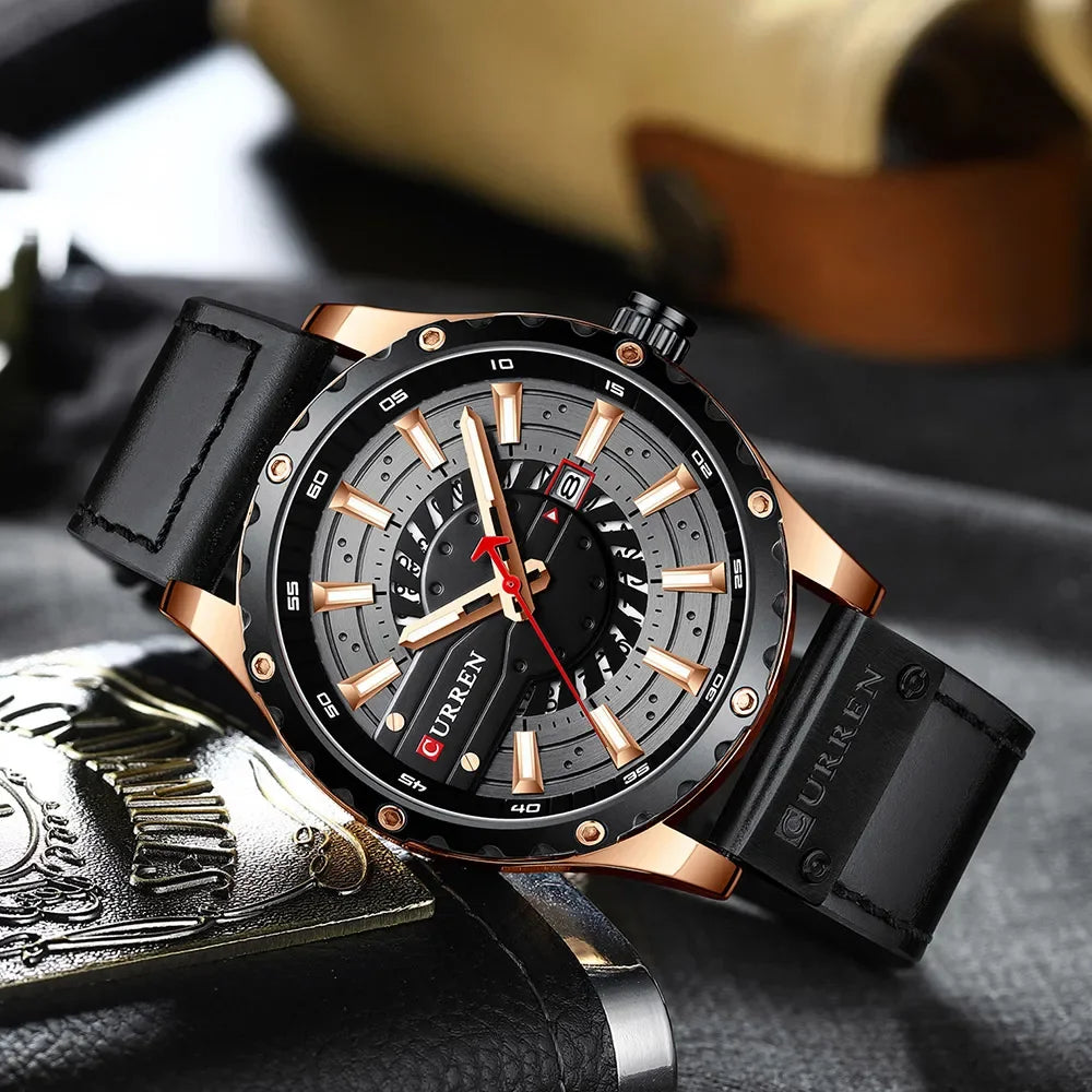 CURREN Brand Quartz Watch Men New Fashion Waterproof Casual Business Military Men Watch Auto Date Watches Relogio Masculino
