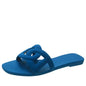 Designer mulher chinelos planos sandálias de cor doce casual chinelos de fundo verão sandálias femininas novos sapatos para mulher