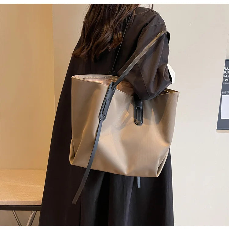 Women Handbags large Capacity Tassels Female Shoulder Bags Soft Oxford Travel big Totes new ladies Hand Bag black
