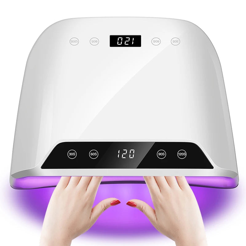 72LEDS Nail Drying Lamp For Nails Gel Polish With 4 Timer Setting HD Display Screen Auto Sensor Professional Nail Drying Machine