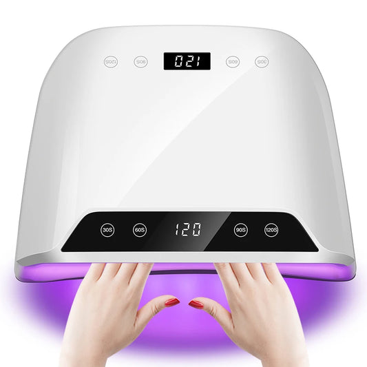 72LEDS Nail Drying Lamp For Nails Gel Polish With 4 Timer Setting HD Display Screen Auto Sensor Professional Nail Drying Machine