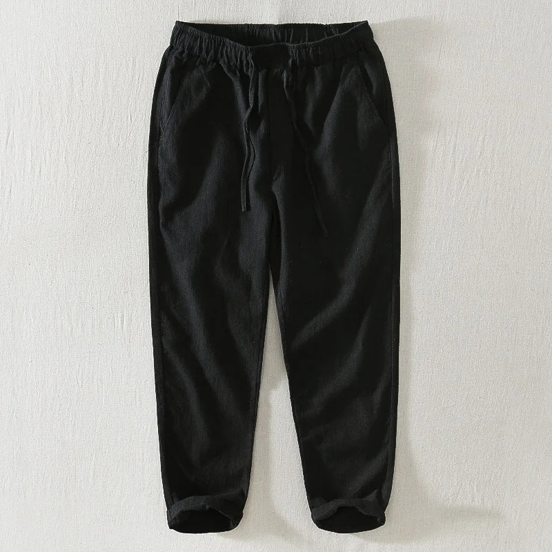 Summer New Casual Linen Ankle-length Pants for Men