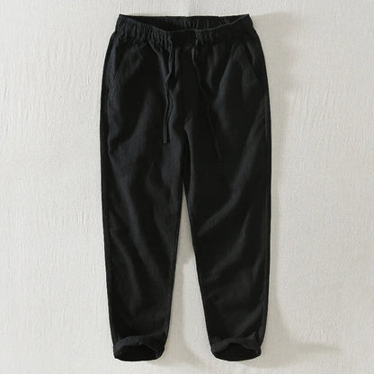 Summer New Casual Linen Ankle-length Pants for Men