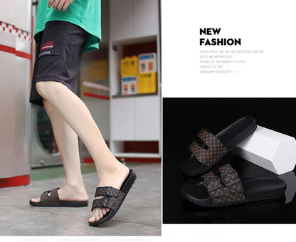 Moda casual flip-flops masculino verão eva sandálias esportivas de sola macia 2024 nova tendência confortável antiderrapante chinelos de praia