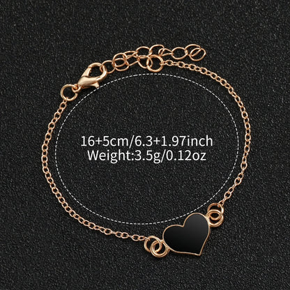 4PCS Fashion Square Women Watches Heart Bracelet Set Arabic Dial Silicone Strap Quartz Wristwatch Reloj Mujer Girls(Without Box)