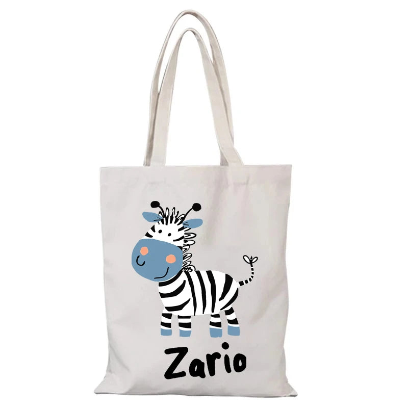 New Handbags Cute the Tote Bag Cartoon Women's Handbag Lady Bags Folding Shopping Bag Eco Shopper Beach Cloth Canvas Shoulder