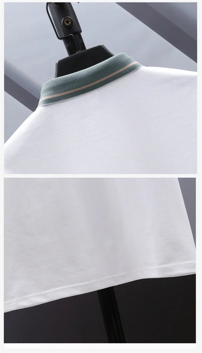 Men Polo Shirts Plus Size Loose Tops 50-140kg 6XL 7XL 8XL Spring Summer T-shirt 100% Cotton Big Size Men's Clothing 대사이즈 남성복