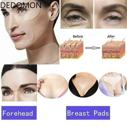 Reusable Silicone Anti Wrinkle Neck Pad Silicon Transparent Anti Microgroove Removal Neck Skin Care Silica Gel Patch Facial Care