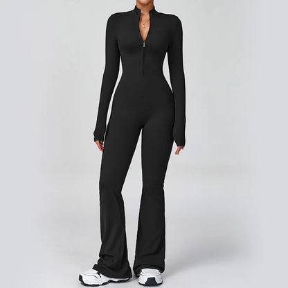 Women's Yoga Onesie Jumpsuit – Long Sleeve Cloud-Feel Sport Tights